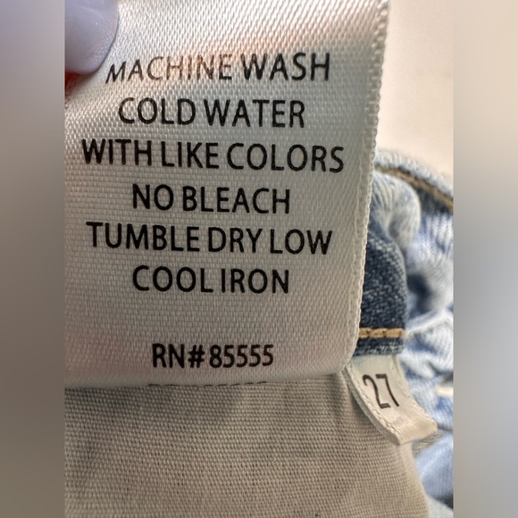 Pistola Cassie High Rise Straight Distressed Jeans - Picture 8 of 8